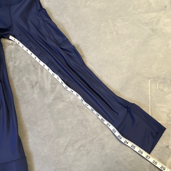 TEMPO Equestrian Leggings Girls Youth Small Purple Seat Grips Pants Breeches - Picture 2 of 8